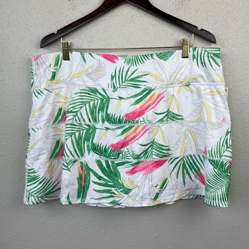 NWT Ideology Palms White Skort Size XXL